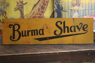 Vintage Burma Shave Like Moses Wooden Sign Barber Shop Sign Rare