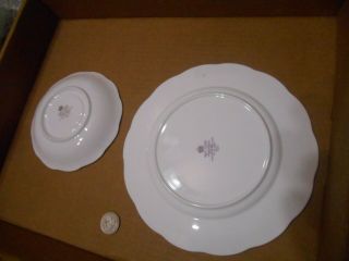 ROYAL ALBERT HOLLY DESSERT PLATE & SAUCER 2