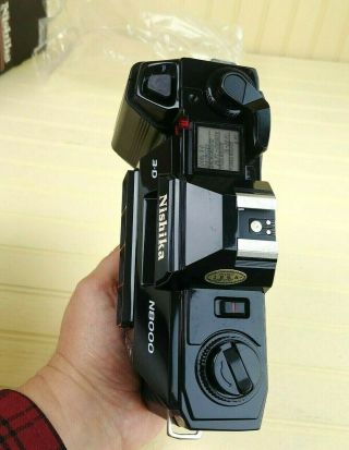 Vintage Nishika N8000 35mm 3D Camera,  Case,  Twin Light Flas,  VHS Instruction NOS 5