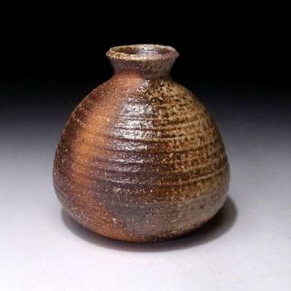 Kr8: Japanese Vase,  Shigaraki Ware By Hisashi Nishimura,  Hole - Kiln,  Firewood