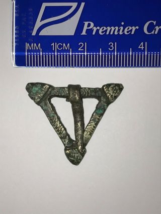 Viking Bronze Triangular Brooch