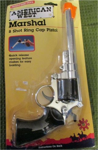 Vintage 1994 Tootsietoy American West " Marshal " Cap Gun Pistol,  160 Shots Nos