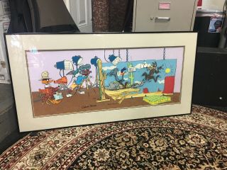 Birth Of A Notion Framed Signed Chuck Jones Rare Wb Bugs Bunny Warner Brothers