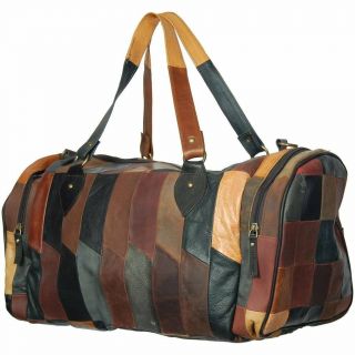 Leather Duffle/gym Bag Large Vintage Luggage Weekend Overnight Luggage