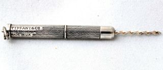 1998 Vintage Authentic Tiffany & Co Sterling Silver Cigar Piercer