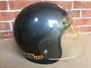 Vintage Bell Mag Ltd Open Face Motorcycle Helmet 7 5/8