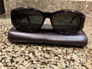 Gianni Versace Vintage Sunglasses Black Gold Color Mod 424/col.  852