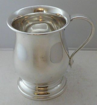 1959 1/2 Pint Hallmarked Solid Silver Tankard Christening Mug 173.  3 G