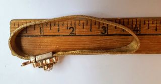 Victorian Mesh Slide Bracelets Gold Filled,  Pearl Mounted Lovely 10