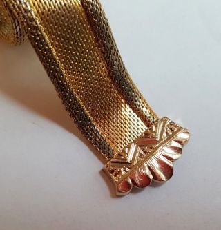 Victorian Mesh Slide Bracelets Gold Filled,  Pearl Mounted Lovely 9