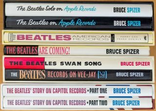 Beatles books by Bruce Spizer 1st Ed ' s RARE SLIPCASES NM 2