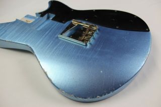 MJT Official Custom Vintage Age Nitro Guitar Body By Mark Jenny Lydia Ice Blue 2
