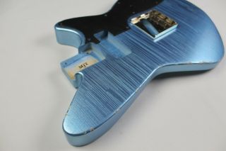 MJT Official Custom Vintage Age Nitro Guitar Body By Mark Jenny Lydia Ice Blue 3