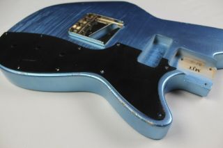 MJT Official Custom Vintage Age Nitro Guitar Body By Mark Jenny Lydia Ice Blue 4
