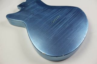 MJT Official Custom Vintage Age Nitro Guitar Body By Mark Jenny Lydia Ice Blue 8