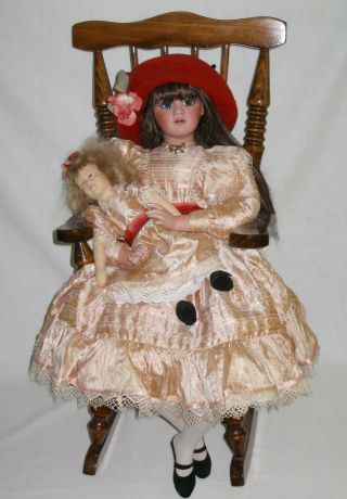 Rare Vintage Jan Mclean Artist Doll Ruby Limited Complete