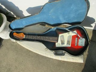 Vintage Norma Electric Guitar With Case Made In Japan