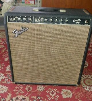 Fender Concert Amp Vintage 1964 Pre - Cbs Unmolested 4x10 " 40 Watt 2ch