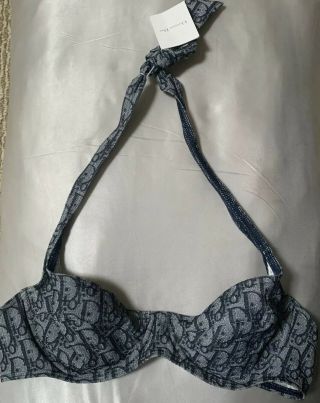 Vintage Christian Dior Monogram Halter Bra Top " Never Worn "