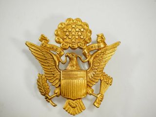 Wwii Era Us Army Military E Pluribus Unum Eagle Crest Emblem Cap Badge