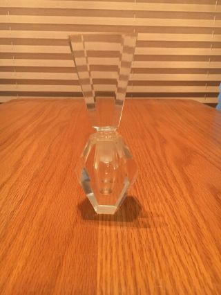 Art Deco Crystal Perfume Scent Bottle With Applicator/ Stopper C 1930’s