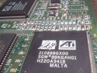 Video Graphics Card ATI Mach64 VLB VESA with 2MB vintage for 486 computer 4