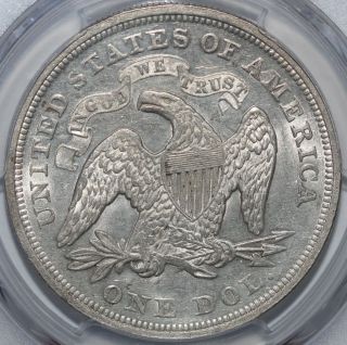 1870 Seated Liberty Dollar PCGS AU58 Rare this White 2