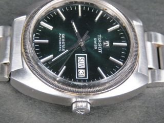 VINTAGE TISSOT SEASTAR 2571 STAINLESS STEEL SWISS DAY DATE AUTOMATIC MENS WATCH 2