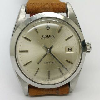 ♛ Vintage Rolex 6694 Oysterdate Precision 34mm Hand Winding Watch