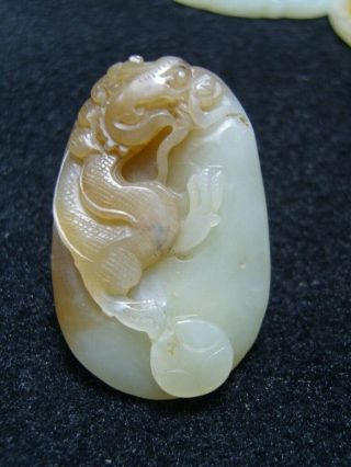 Finely Carved Chinese Jade Statue/ Pendant 4