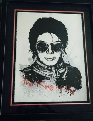 Mr Brainwash Michael Jackson King Of Pop S/n Screen Print Mbw & Rare