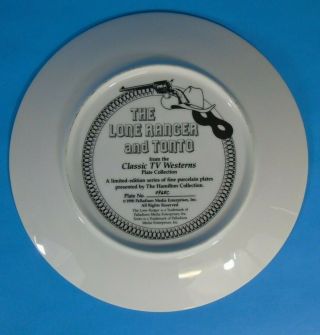 The Lone Ranger and Tonto Porcelain Plate Clayton Moore and Jay Silverheels 2