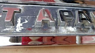 1959 Chevy Truck APACHE 31 FRONT FENDER NAME PLATES GM pair 6