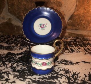 Imperial Made In France Demitasse Tea Cup And Saucer