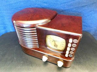 Vintage Zenith Classic Art Deco Antique Old Bakelite Tube Radio Restored &