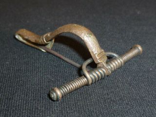 Roman Bronze Crossbow Fibula - Circa 2th - 3th Centuty Ad /1055