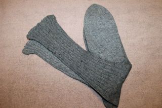 Ww2 German Army Soldiers Issued Wool Uniform Socks,  Unworn/unused Pair