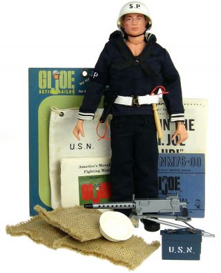 Vintage 1964 Gi Joe Hasbro Usn Navy Sailor Shore Patrol Sp Tm Figure Deluxe Set