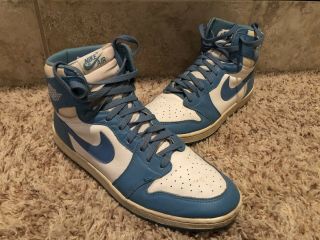 1985 Nike Air Jordan 1 Og Unc Carolina Blue - Vintage - Size 13