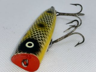 Heddon Chugger Spook Vintage Lure Frog Scale Very RARE WOW EX 7