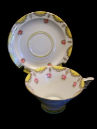 Antique Tea Cup & Saucer Fine Porcelain China Made In Germany