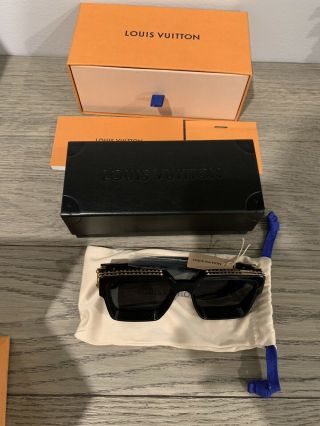 Rare Louis Vuitton Millionaire 1.  1 Sunglasses Virgil Abloh Black With Tags