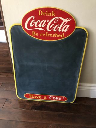 Vintage Coca - Cola Menu Sign - 1950s