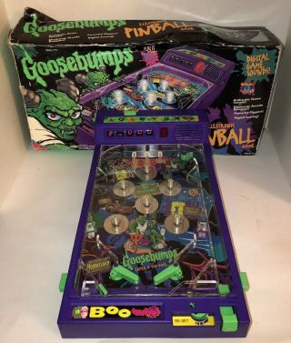 Vintage 90s Goosebumps Electronic Pinball Game Srm 1996 Toy Game Rare Htf