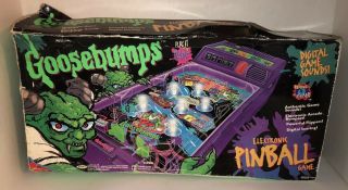 Vintage 90s GOOSEBUMPS Electronic Pinball Game SRM 1996 Toy Game RARE HTF 2