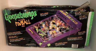 Vintage 90s GOOSEBUMPS Electronic Pinball Game SRM 1996 Toy Game RARE HTF 3