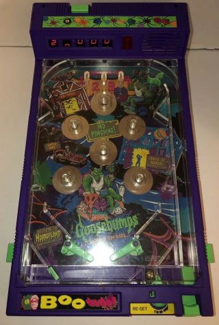 Vintage 90s GOOSEBUMPS Electronic Pinball Game SRM 1996 Toy Game RARE HTF 5
