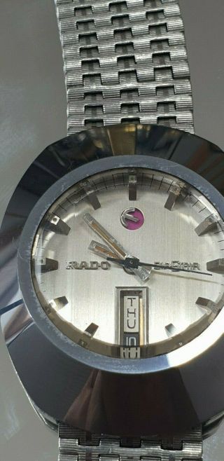 Rado Diastar Vintage Mens Automatic Watch Pre Owned In