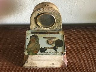Antique Burhoff Cigar Cutter Counter Clock For Restoration Congress Lapalina