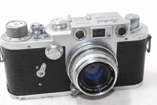 " Rare Vintage " [exc,  ] Leotax F Rangefinder Film Camera W/canon 35mm F2.  8 Lens